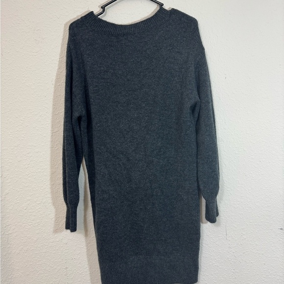 Women's Gray Sweater Dress - Picture 2 of 5